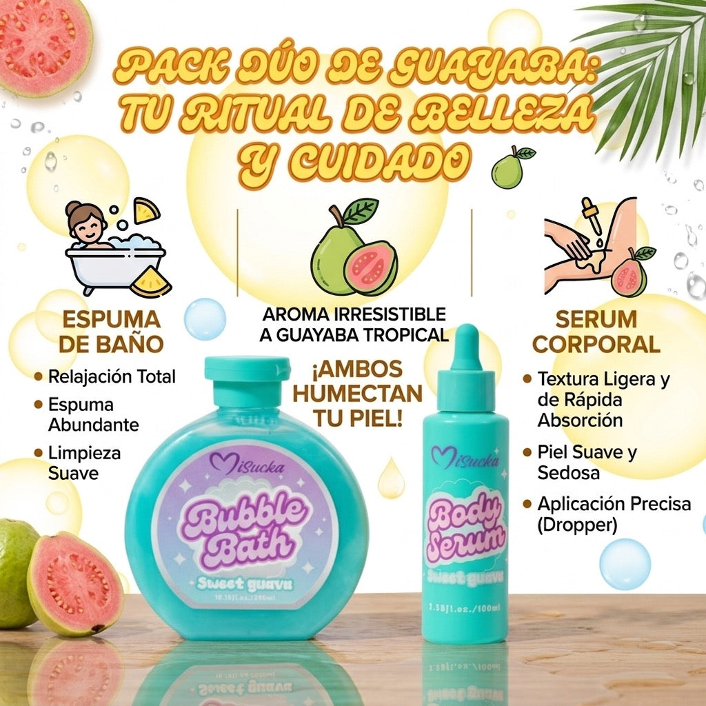 PACK BAÑO DE ESPUMA + SERUM HIDRATANTE - GUAYABA