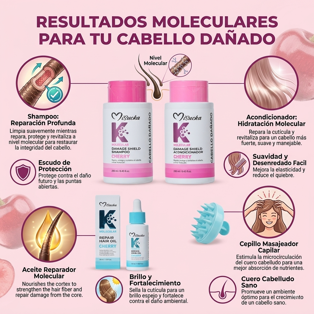 KIT CAPILAR K MOLECULAR CHERRY- MISUCKA 4 PCS