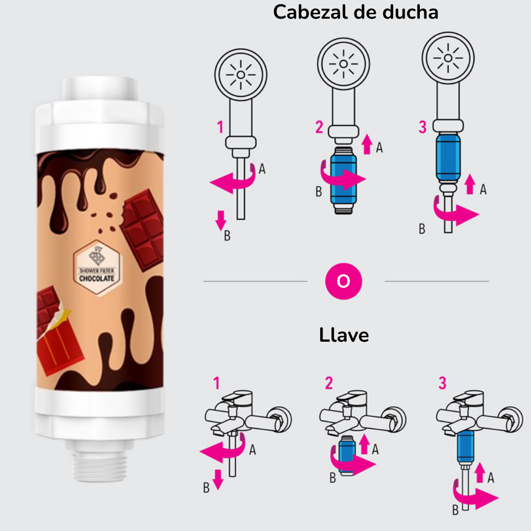 FILTRO PARA DUCHA AROMA A CHOCOLATE