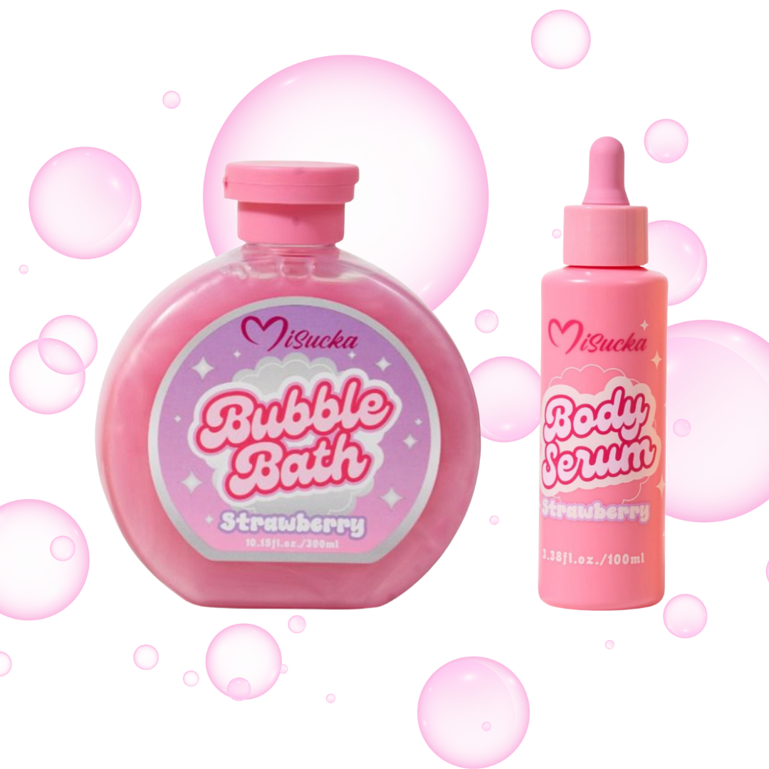 PACK BAÑO DE ESPUMA + SERUM HIDRATANTE - FRUTILLA