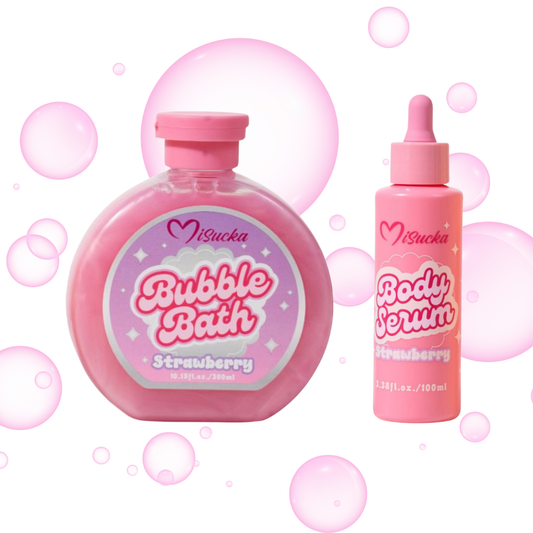 PACK BAÑO DE ESPUMA + SERUM HIDRATANTE - FRUTILLA