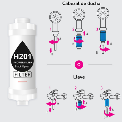 FILTRO PARA DUCHA H201 AROMA A BLACK OPIUM