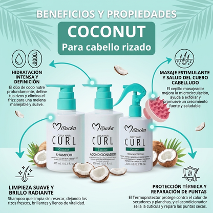 KIT CAPILAR CURL COCONUT - MISUCKA 4 PCS