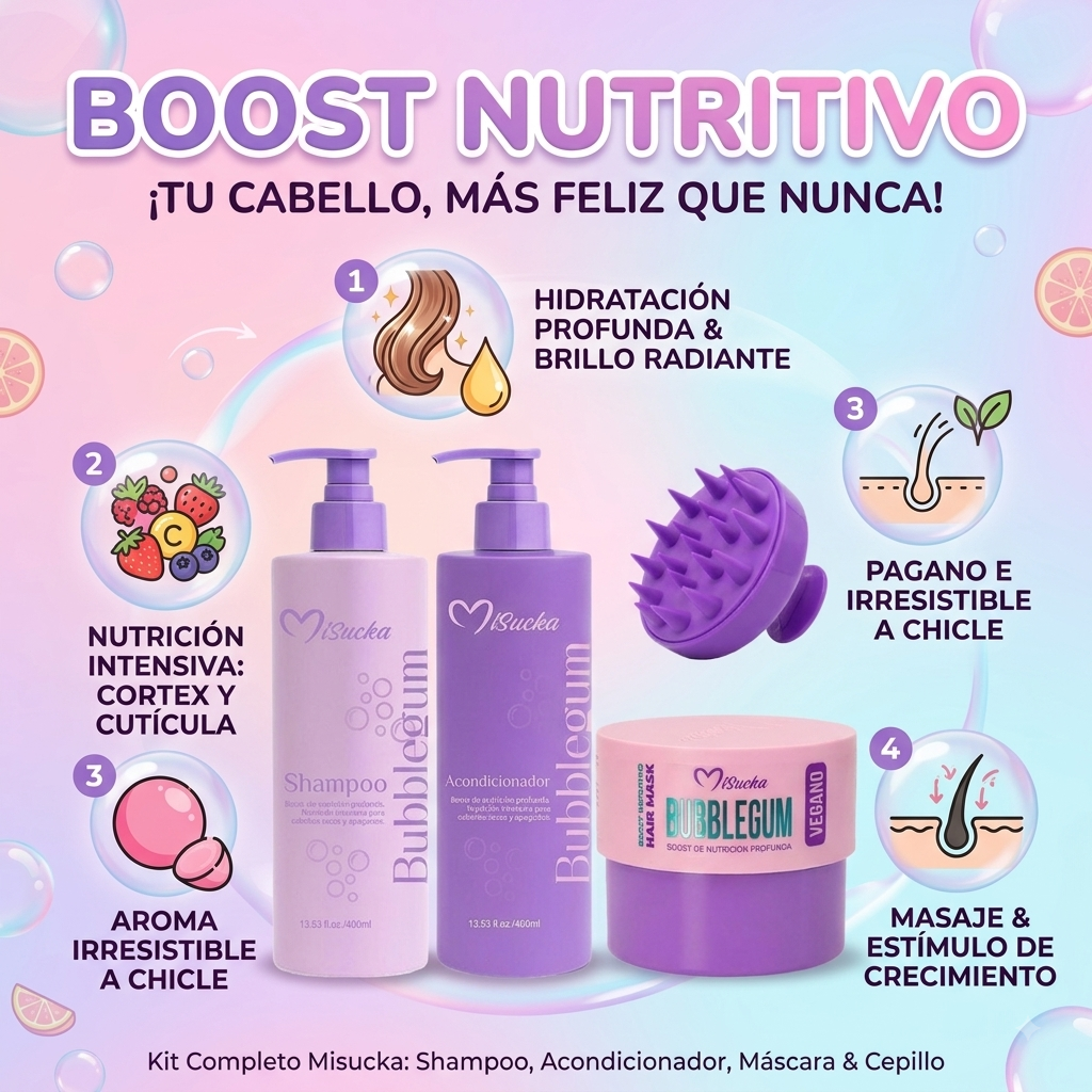 KIT CAPILAR BOOST NUTRITIVO - MISUCKA 4 PCS