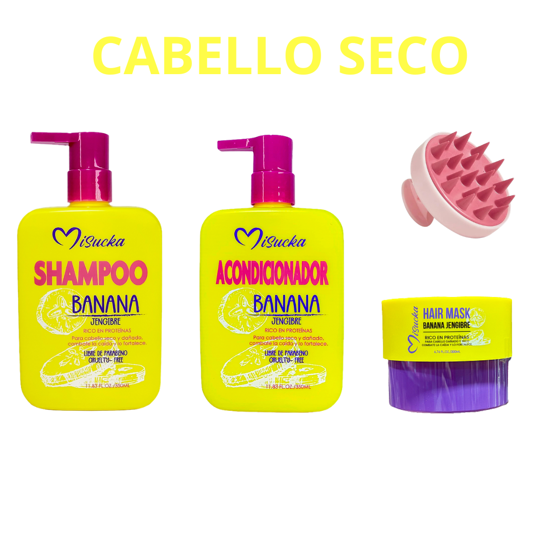 KIT CAPILAR BANANA JENGIBRE - MISUCKA 4 PCS