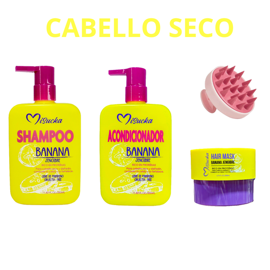 KIT CAPILAR BANANA JENGIBRE - MISUCKA 4 PCS