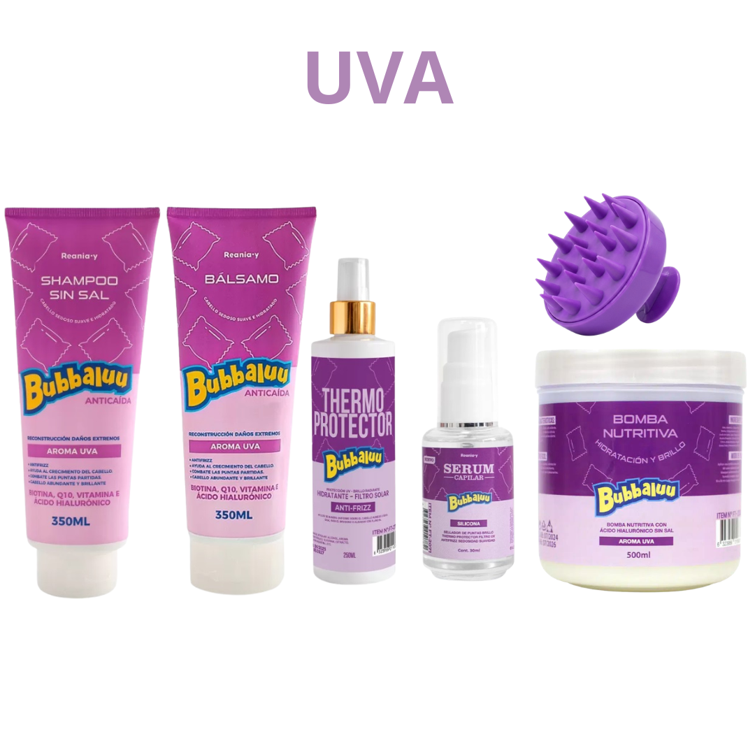 KIT CAPILAR UVA - BUBBALUU 6 PCS