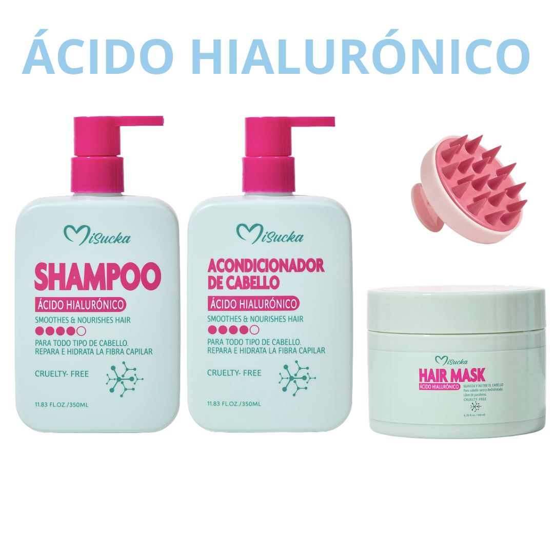 KIT CAPILAR ÁCIDO HIALURÓNICO - MISUCKA 4 PCS