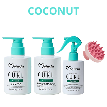 KIT CAPILAR CURL COCONUT - MISUCKA 4 PCS