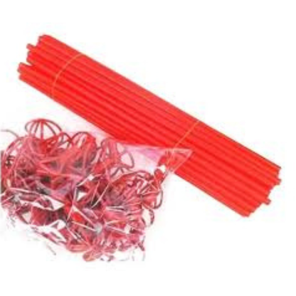 PACK 15 GLOBOS +VARILLAS ROJAS + 1 CAJA 22X22 CMS